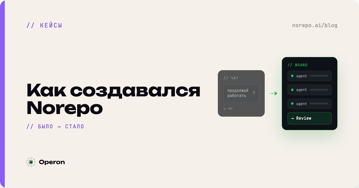 Как создавался Norepo — было и стало